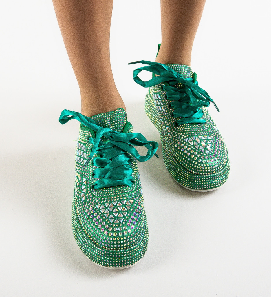 Sneakers Dama Galmure Verzi | Confort și Stil Urban - imagine 2