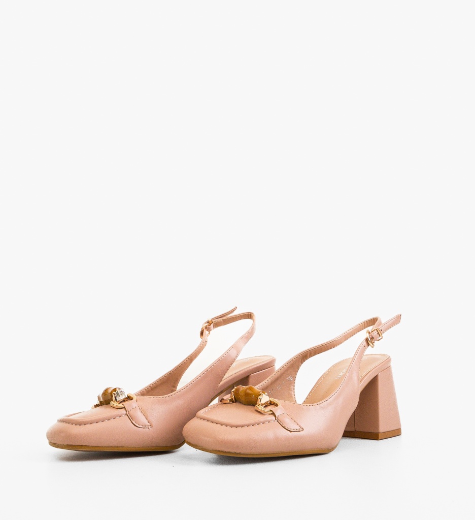 Pantofi Nasee Nude cu toc - eleganță și confort - imagine 4