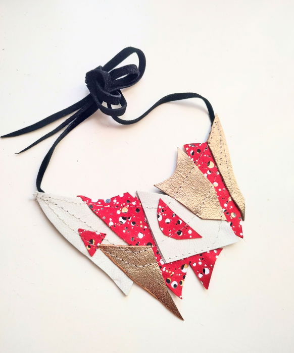 Colier Piele Naturală Shopika - Unicat Festiv