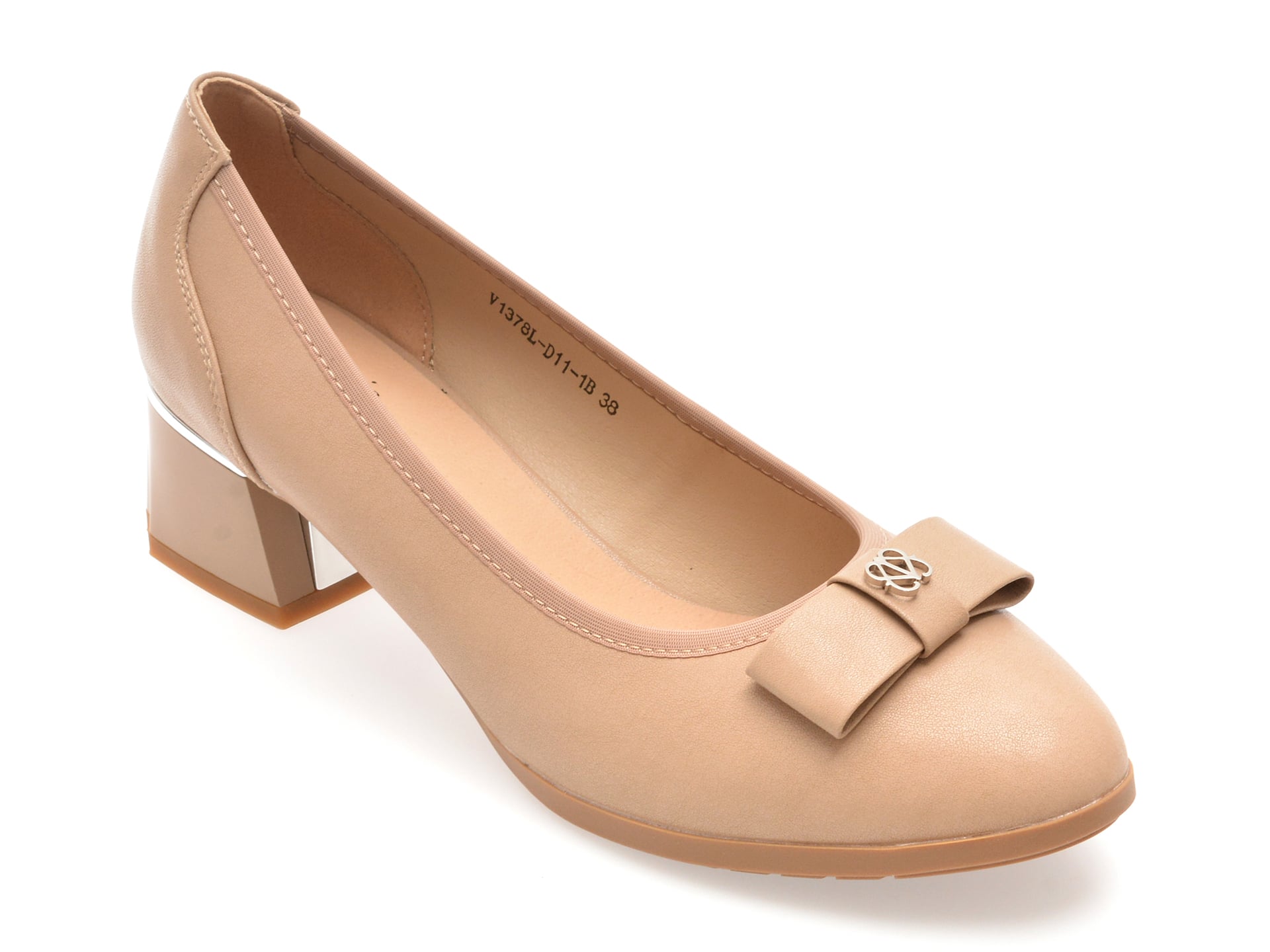 Pantofi Flavia Passini nude din piele naturală