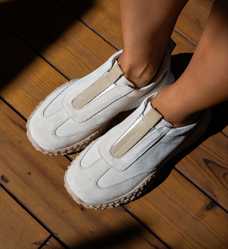 Sneakers dama Florena Bej - Confort și Stil Sportiv - imagine 5