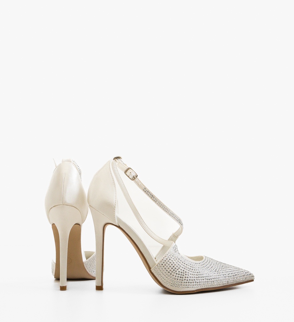 Pantofi Dama Dawa Albi - Eleganță și Stil - imagine 2