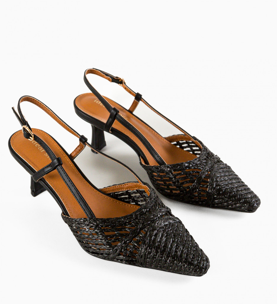 Pantofi cu toc Alexandrit Negri - Eleganță supremă - imagine 7