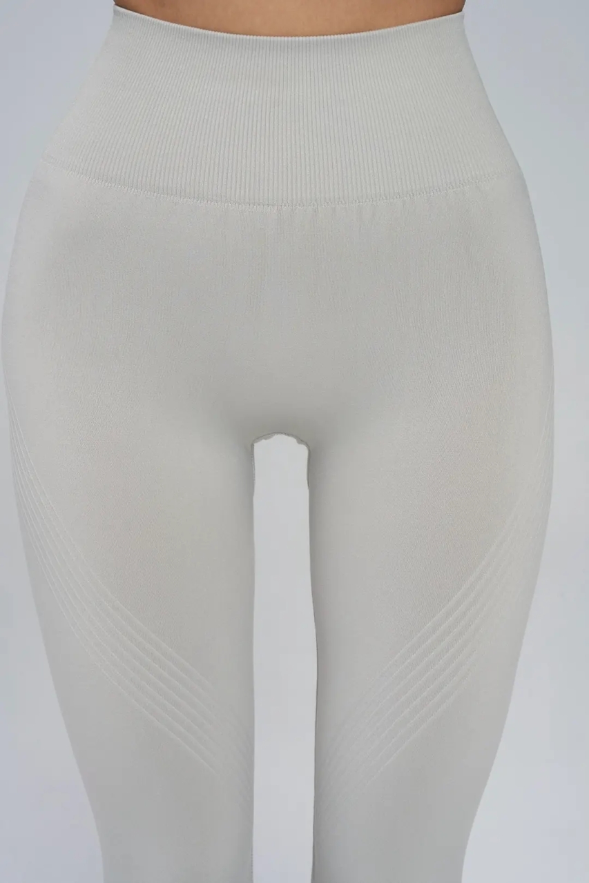 Colanti sport Seamless push-up Marquise, gri deschis - imagine 6