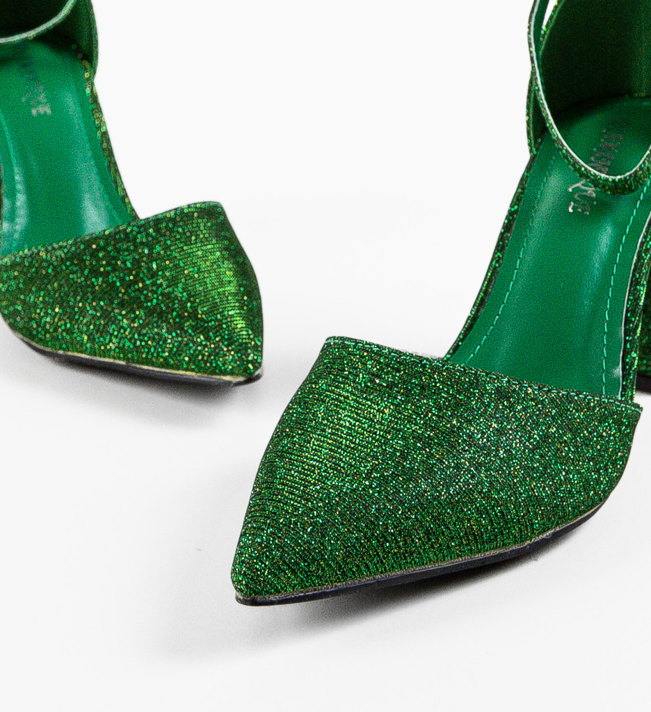 Pantofi cu Toc Lilia Verzi - Eleganță - imagine 8