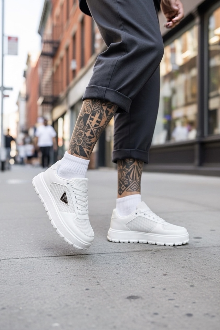 Adidași Barbati Casual Albi - Confort și Stil