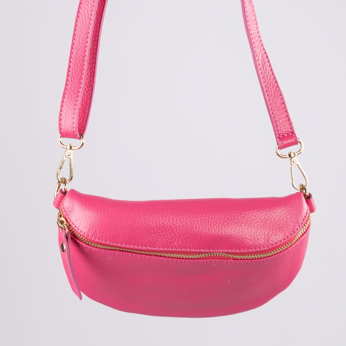 Borseta Fucsia din Piele Naturala | Shopika