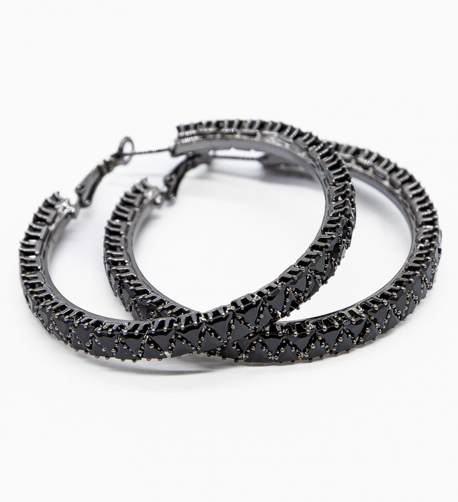 Cercei Violin Negri | Eleganță și Stil Rafinat - imagine 2