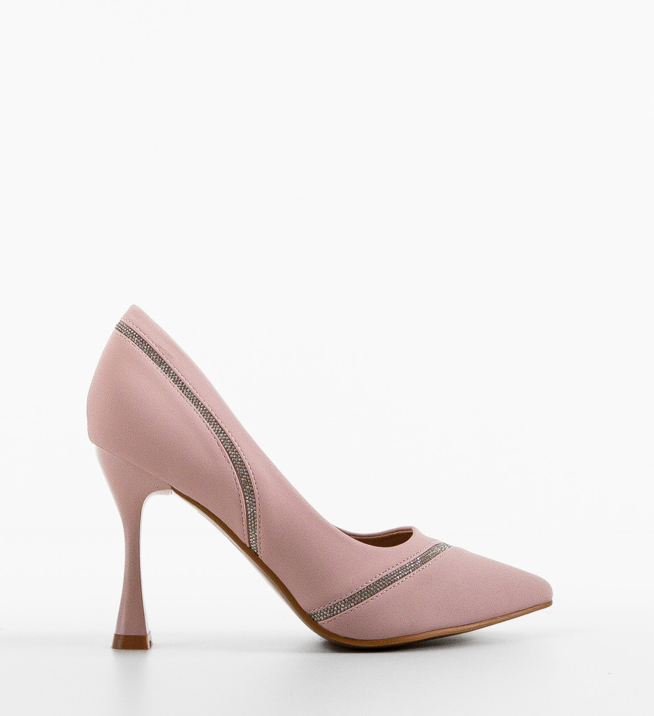 Pantofi Roz cu Toc Eleganți pentru Femei - imagine 4