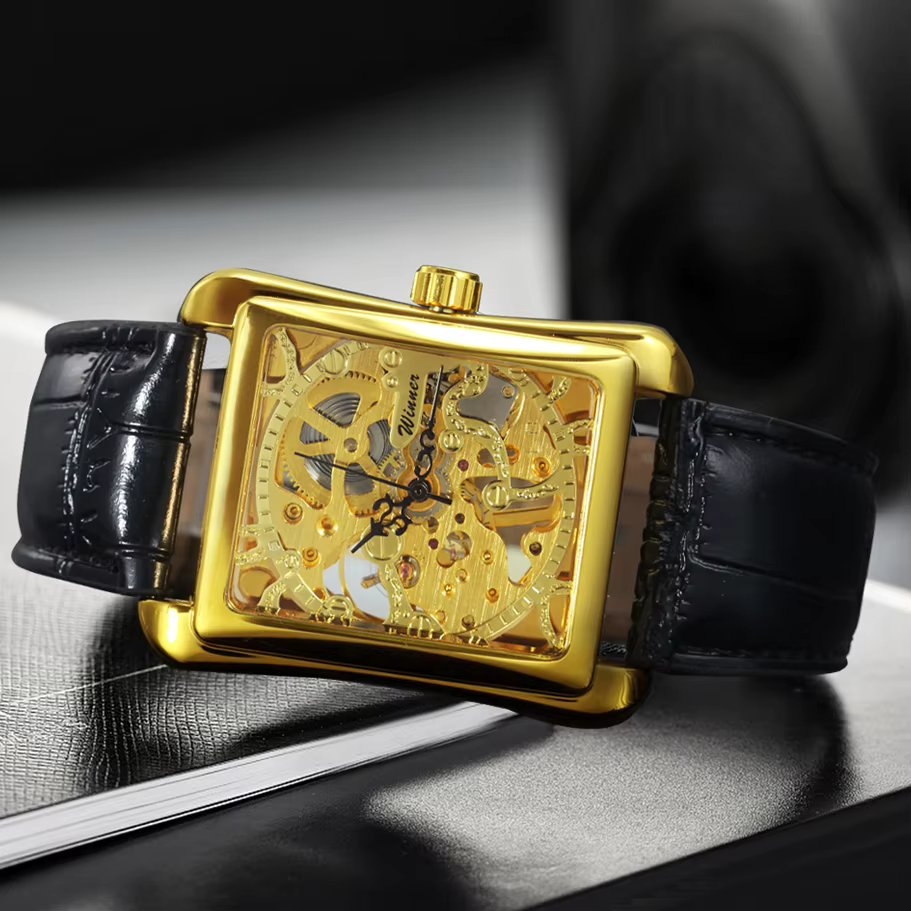 Ceas Barbatesc Winner Automatic Piele - imagine 4