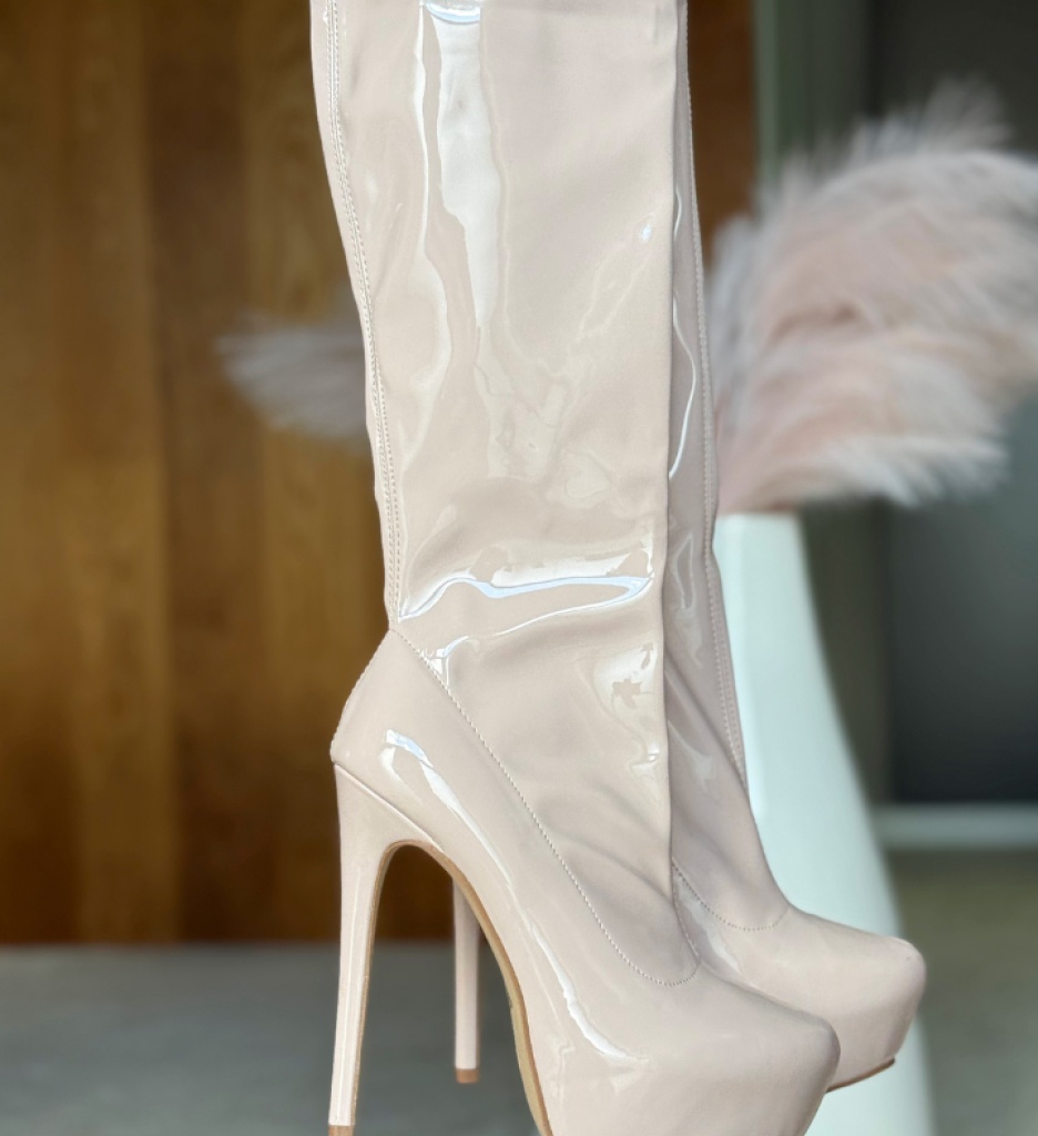 Cizme dama Motaks Nude - Eleganță maximă - imagine 2