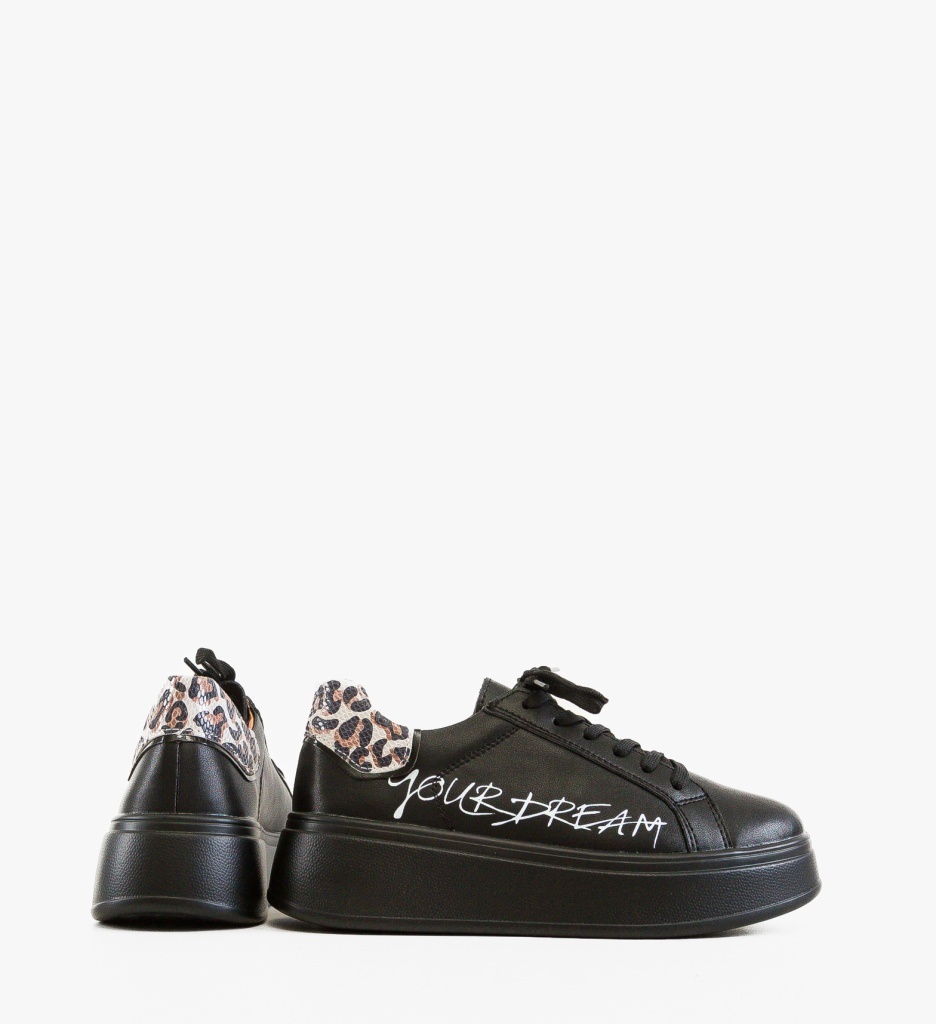 Sneakers Dama Dream Negri | Stil și Confort - imagine 4