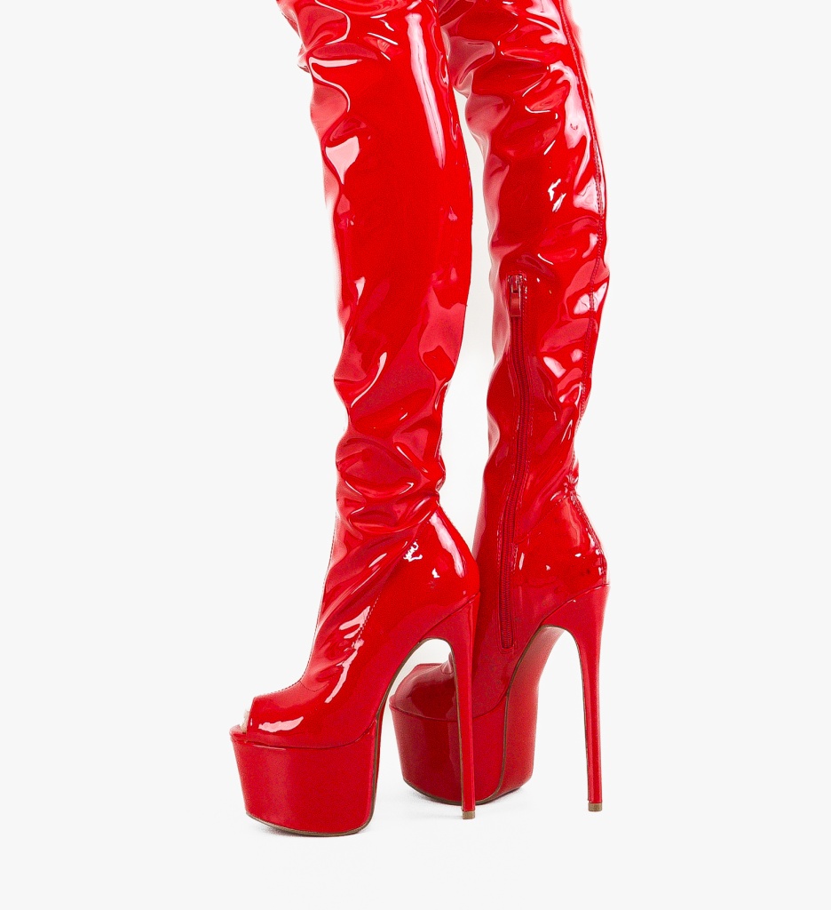 Cizme Rosii Dama Elegante - Stil și Confort - imagine 7