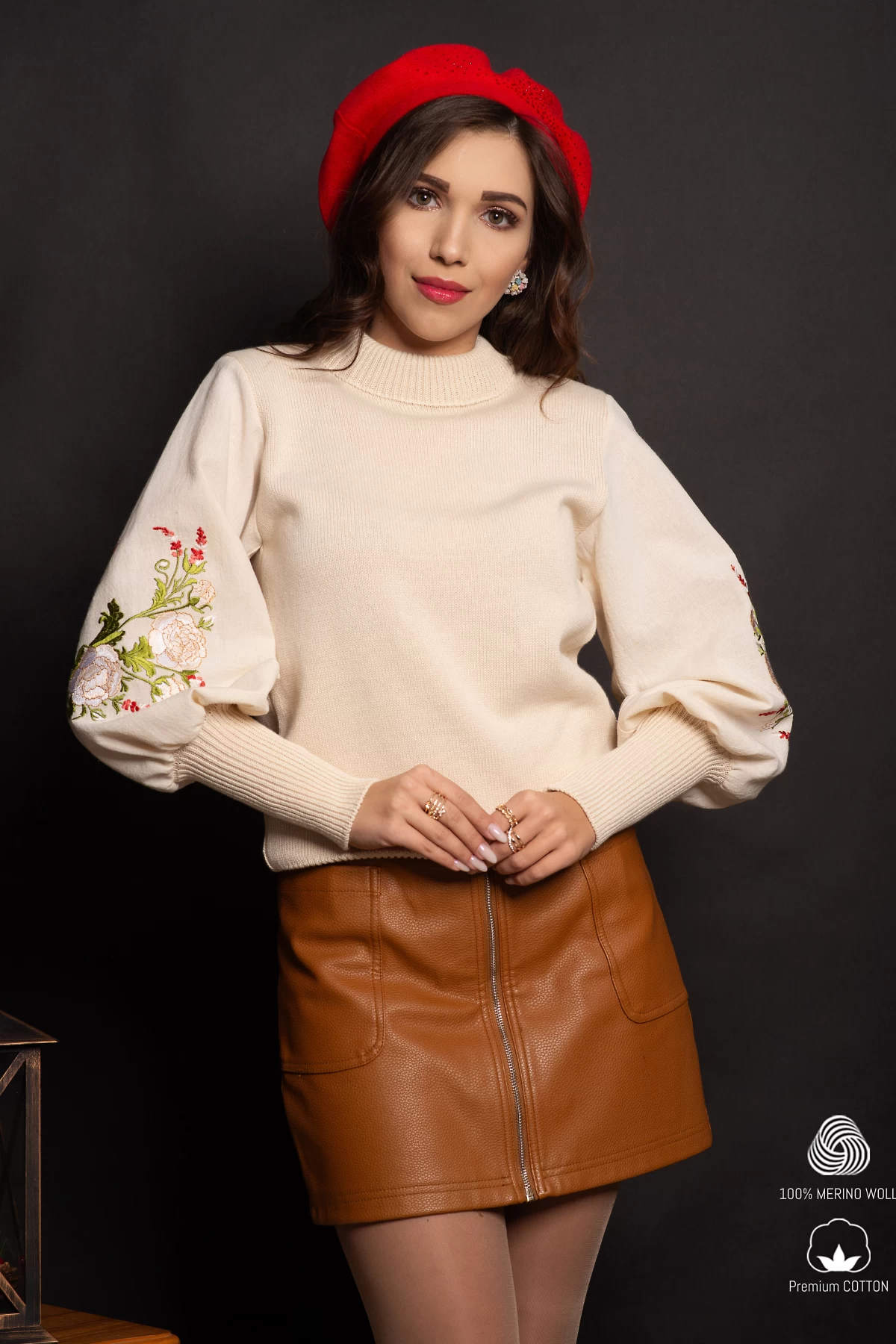 Pulover Lehel Traditional Brodat - Confort Bumbac
