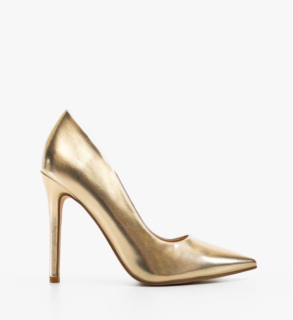 Pantofi Stiletto Aurii Herbie | Eleganță și Stil - imagine 6