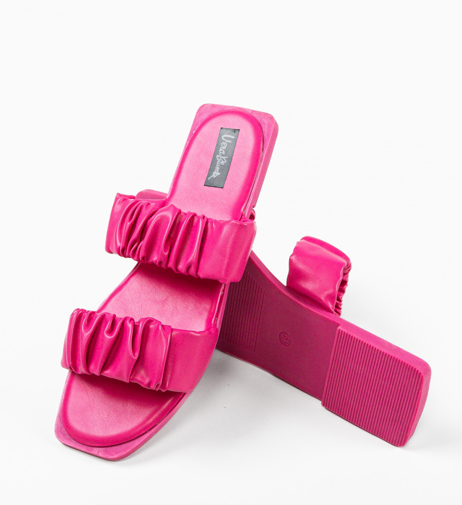 Papuci Dama Grigor Fuchsia - Eleganță și Confort - imagine 7