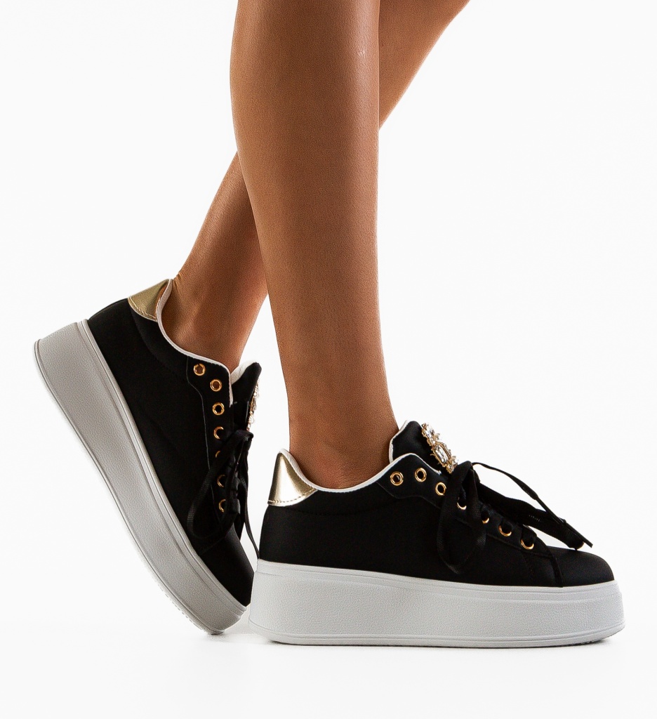 Sneakers Dama Tibby Negri - Confort și Stil