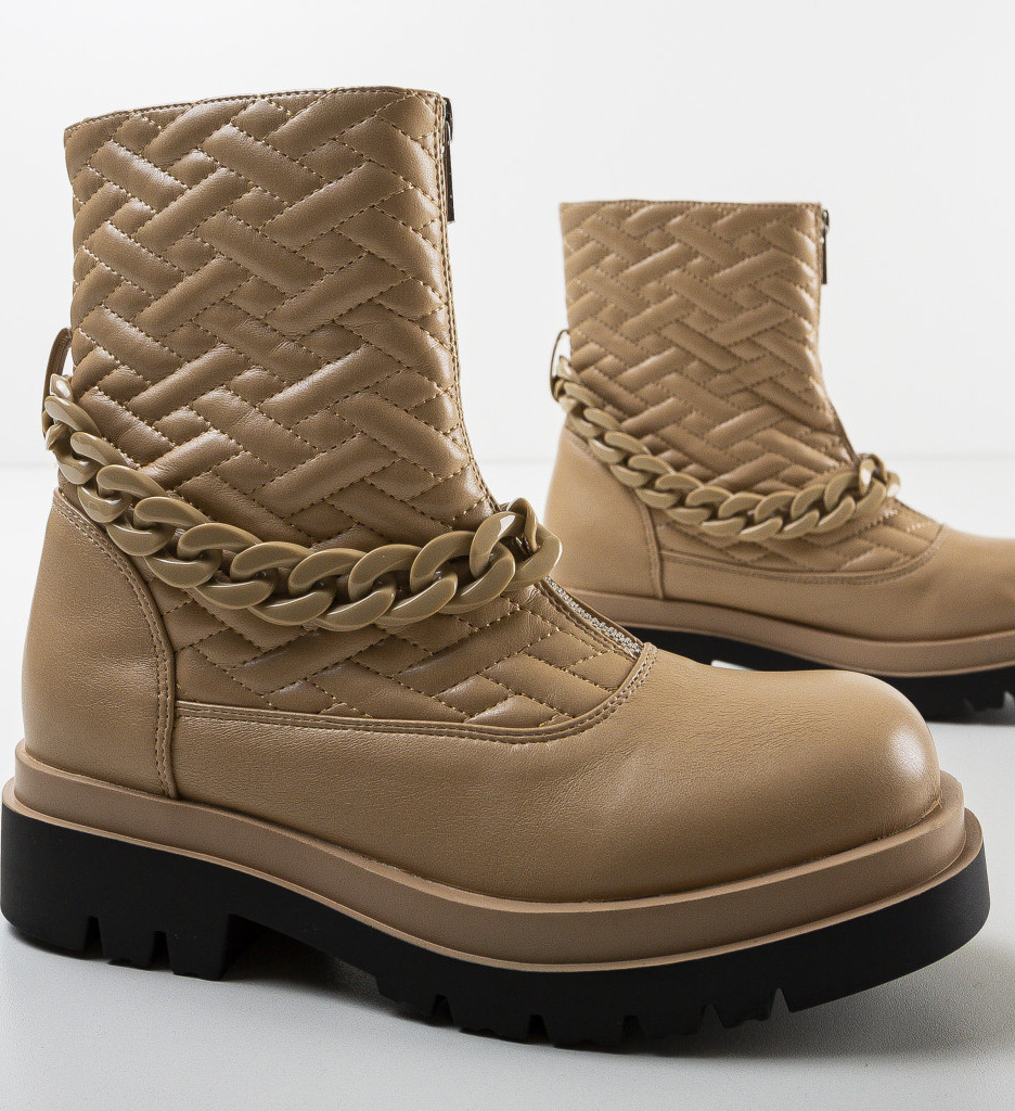 Ghete Dama Hotty Khaki | Confort și Stil - imagine 7