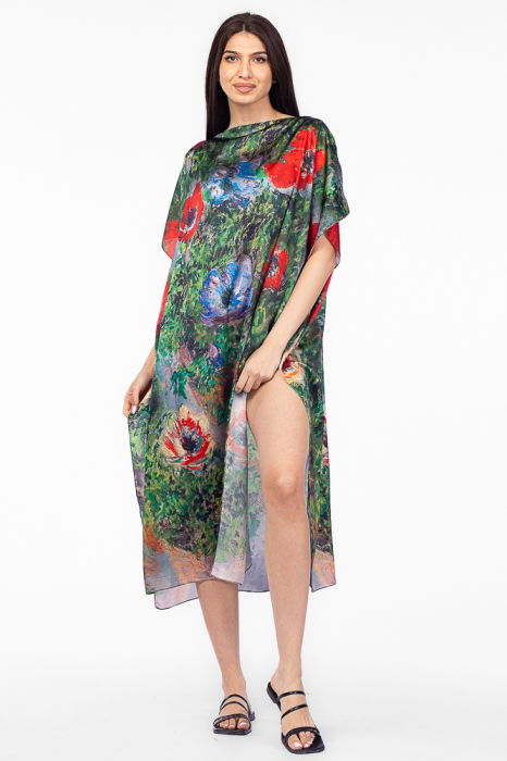 Rochie Poncho Mătase Shopika | Stil Boho Chic