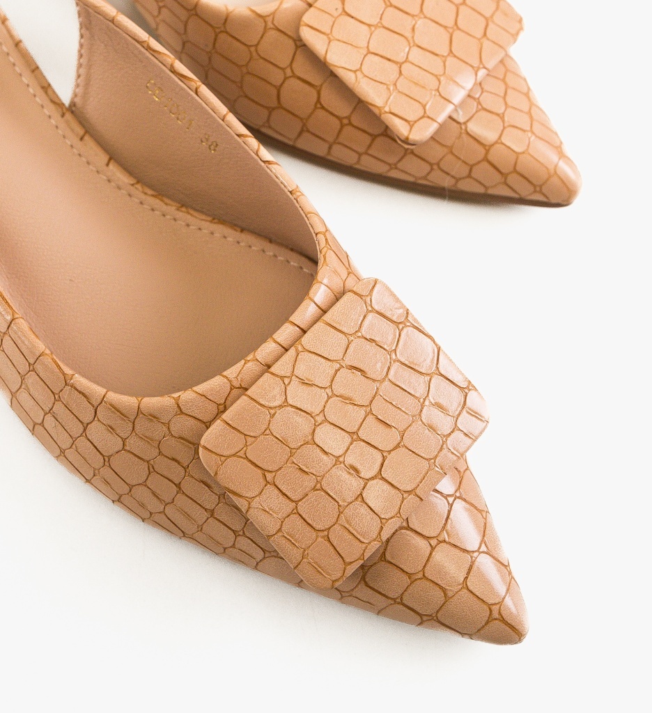 Pantofi Dama Lekena Bej Eleganți - imagine 5