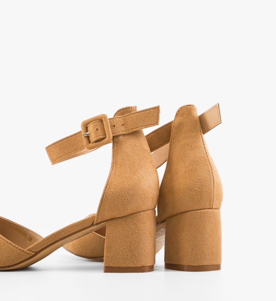 Pantofi cu Toc Cain Camel | Eleganță Maximă - imagine 5