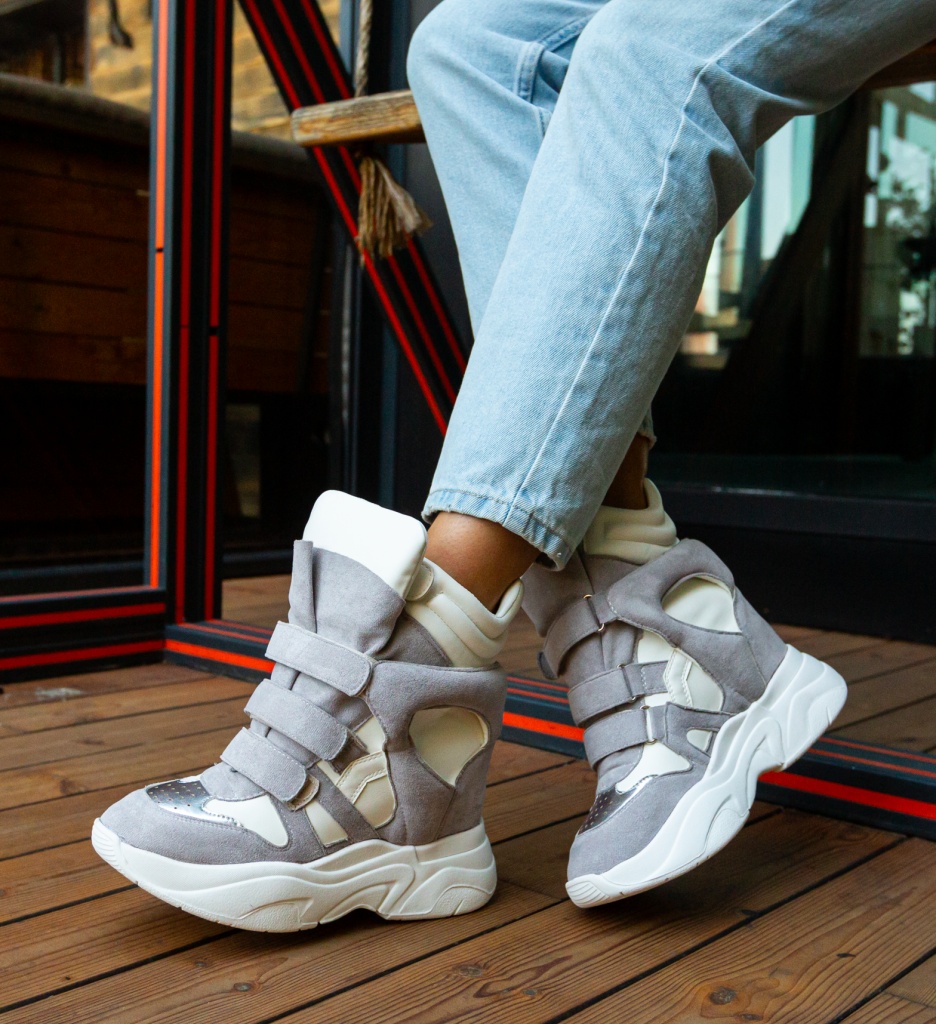 Sneakers dama Marran Albi - Confort și Stil - imagine 2