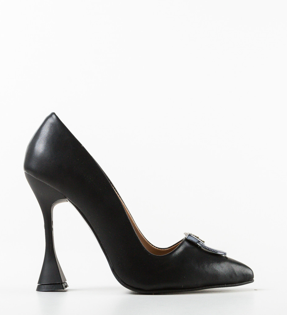 Pantofi cu Toc Eleganți Negri - Stil și Confort - imagine 5