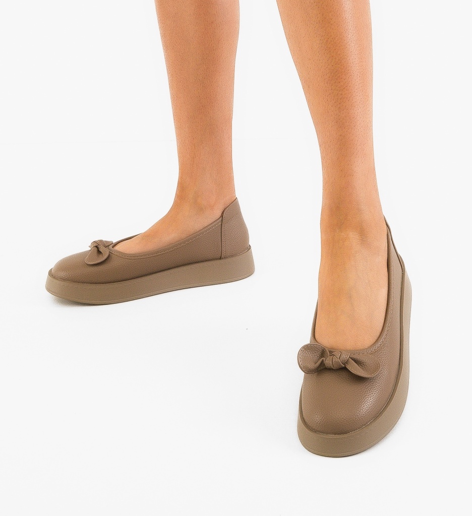 Balerini dama Tayha Khaki - Confort si Stil - imagine 2