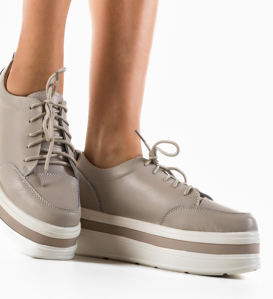 Pantofi Casual Varlas Gri Confortabili - imagine 2