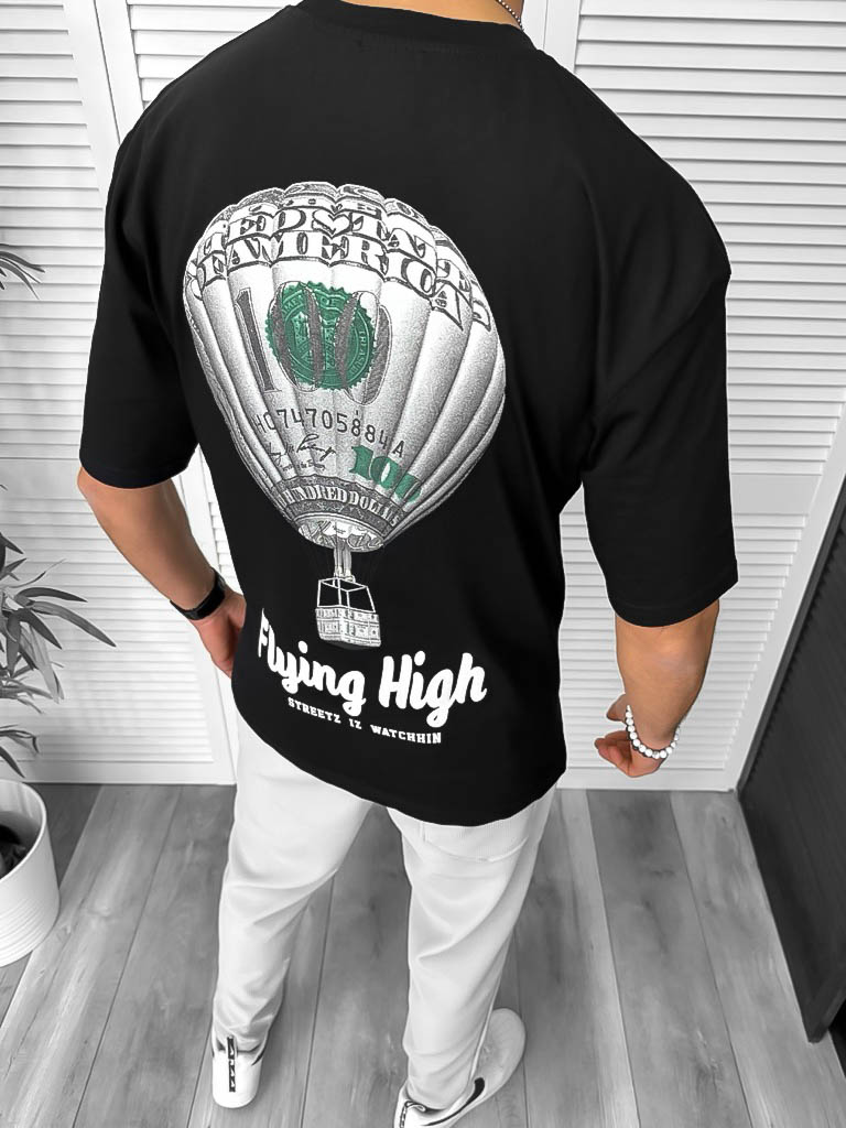 Tricou Barbati Oversize Negru | Stil Urban