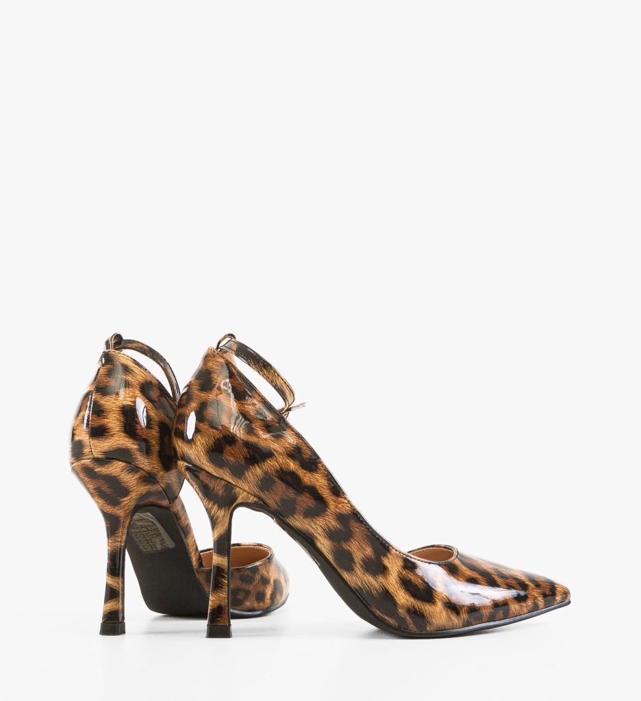 Pantofi Iga Animal Print - Eleganță și Stil - imagine 3