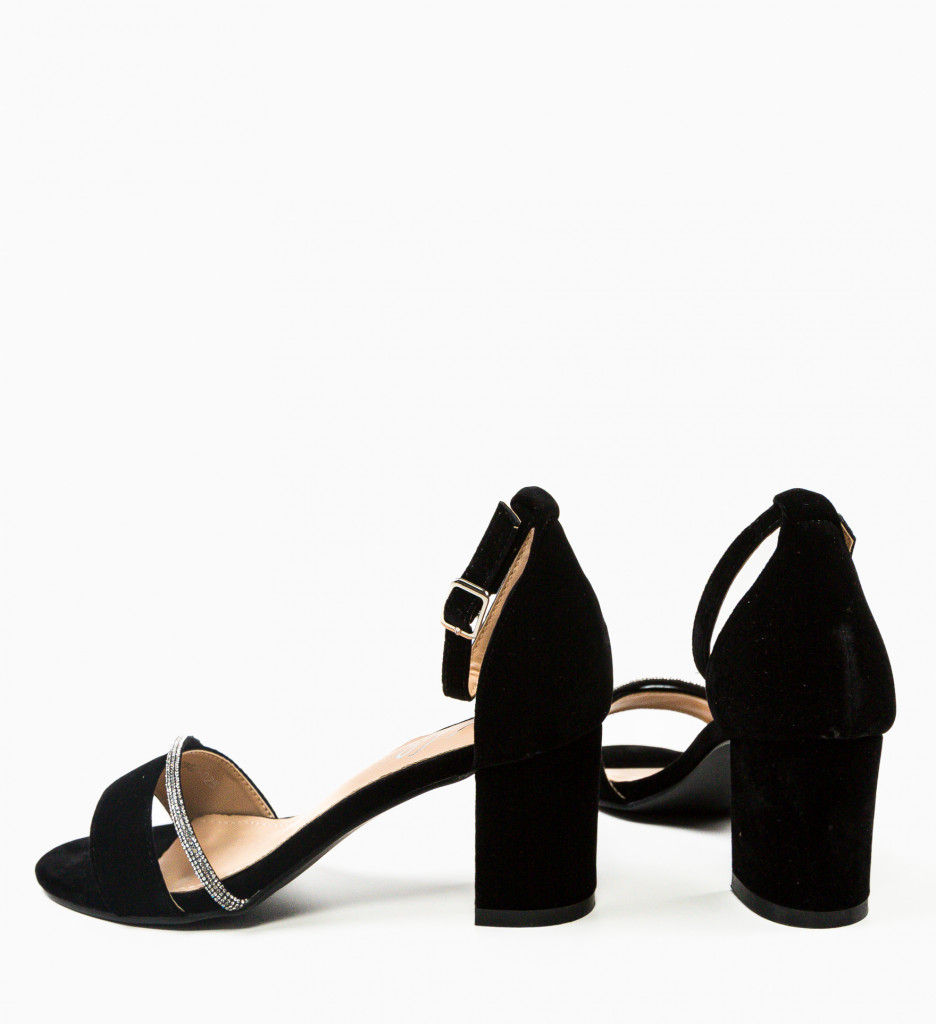 Sandale Kinewa Negri cu Toc Eleganți - imagine 8