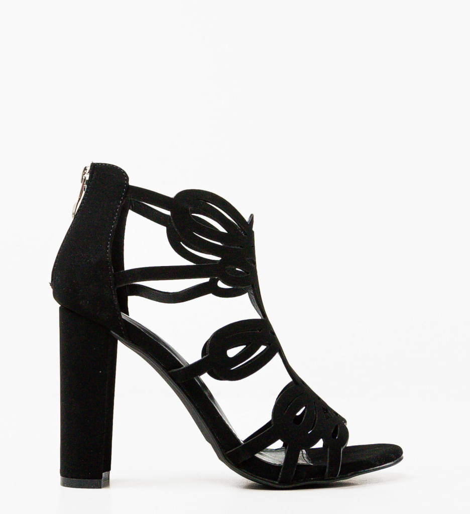 Sandale Toc Meritxell Negre - Eleganță și Stil - imagine 2