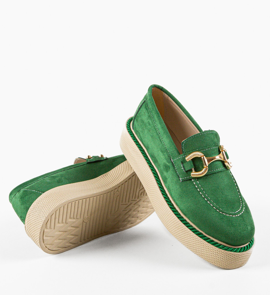 Pantofi Casual Selvie Verzi | Confort Zilnic - imagine 7
