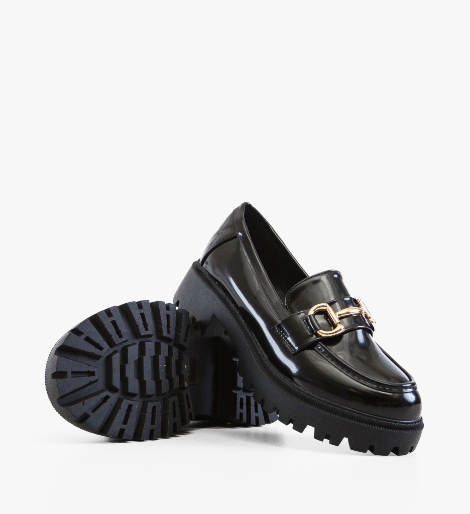 Pantofi Casual Dama Lisine Negri Confort - imagine 4