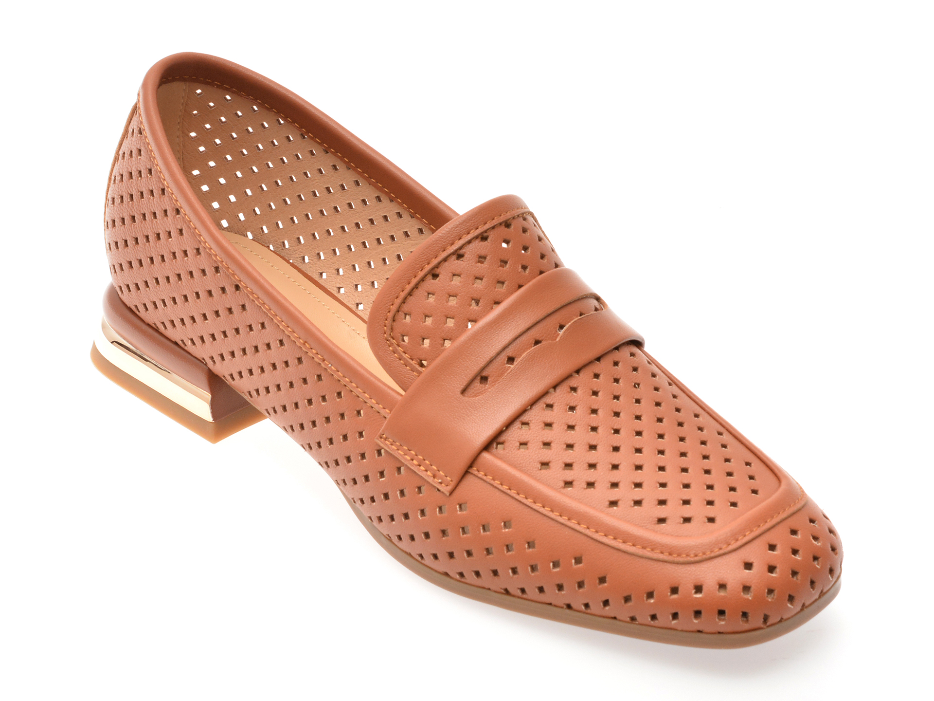 Mocasini Image maro piele naturală - confort