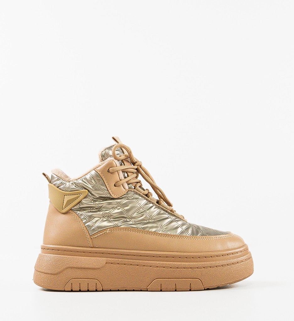 Sneakers Dama Vybana Bej | Confort și Stil - imagine 4
