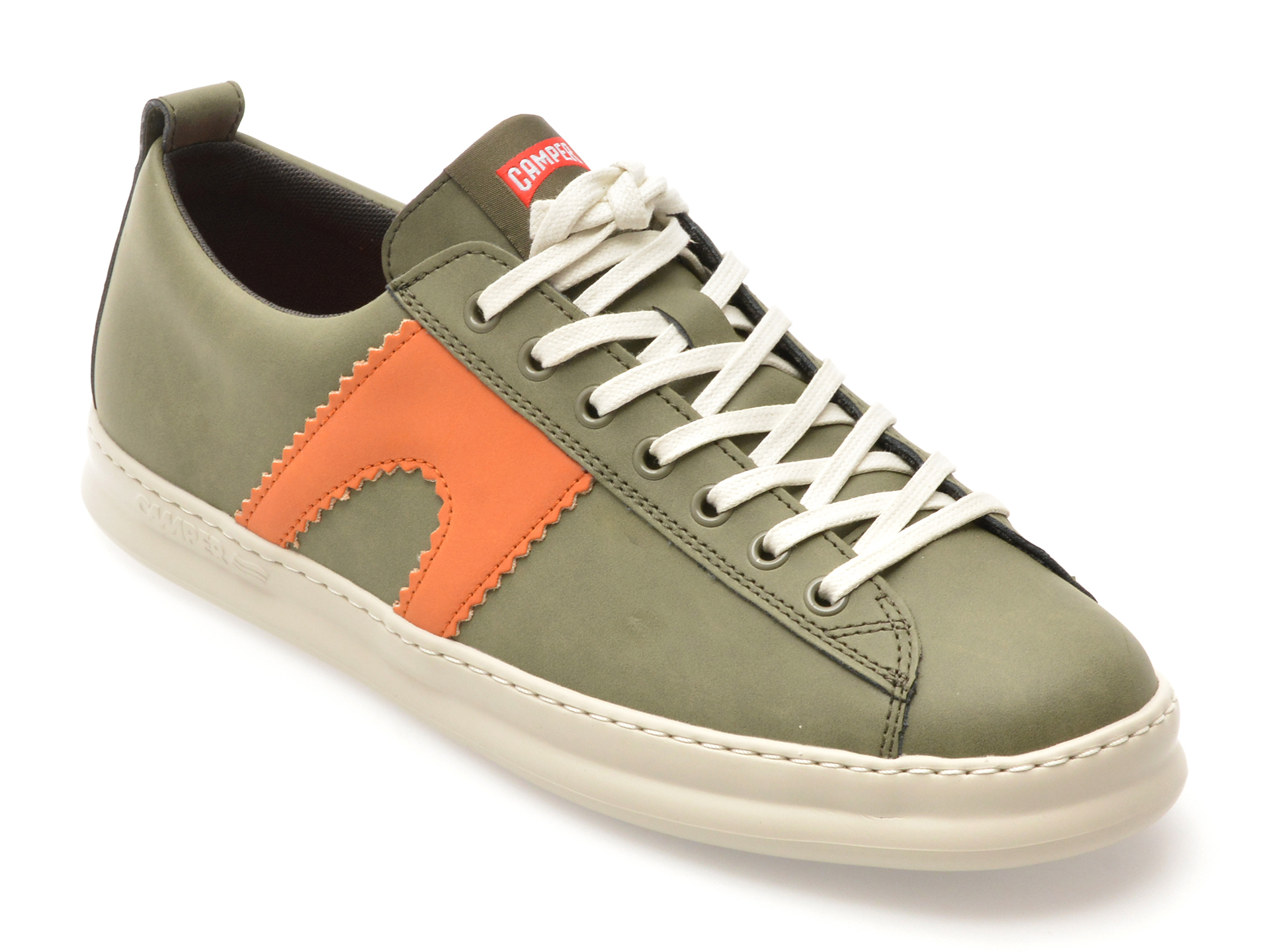 Pantofi Camper Runner Verde din Piele Naturală
