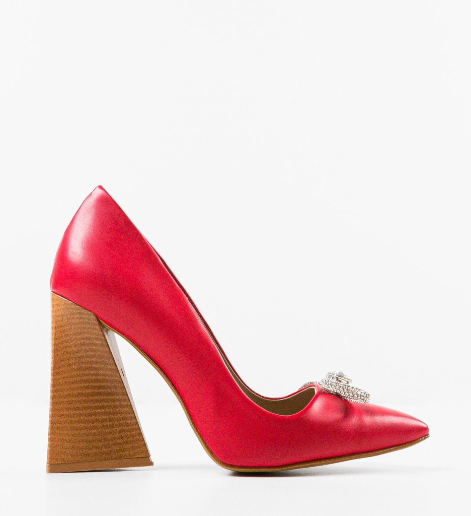 Pantofi Dama Poplanaj Rosii - Eleganță și Stil - imagine 3