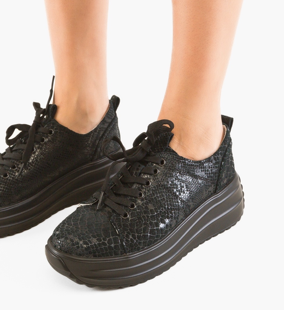 Pantofi Casual Myhos Negri - Confort și Stil