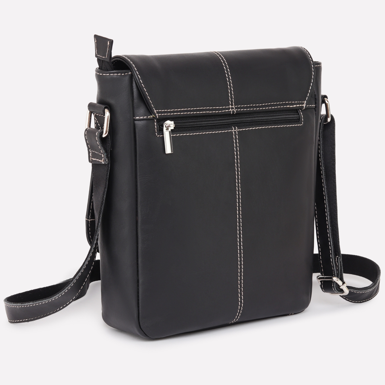 Geanta Unisex India Gabriele Piele Naturala - imagine 3
