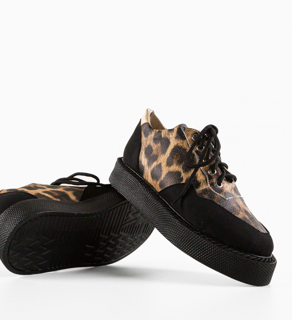 Pantofi Casual Vulpis Negri - Confort & Stil - imagine 7