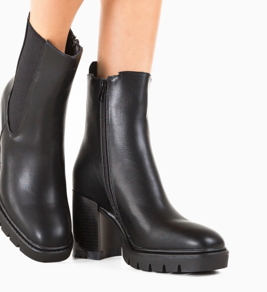 Botine Dama Gideon Negre - Stil și Confort - imagine 3