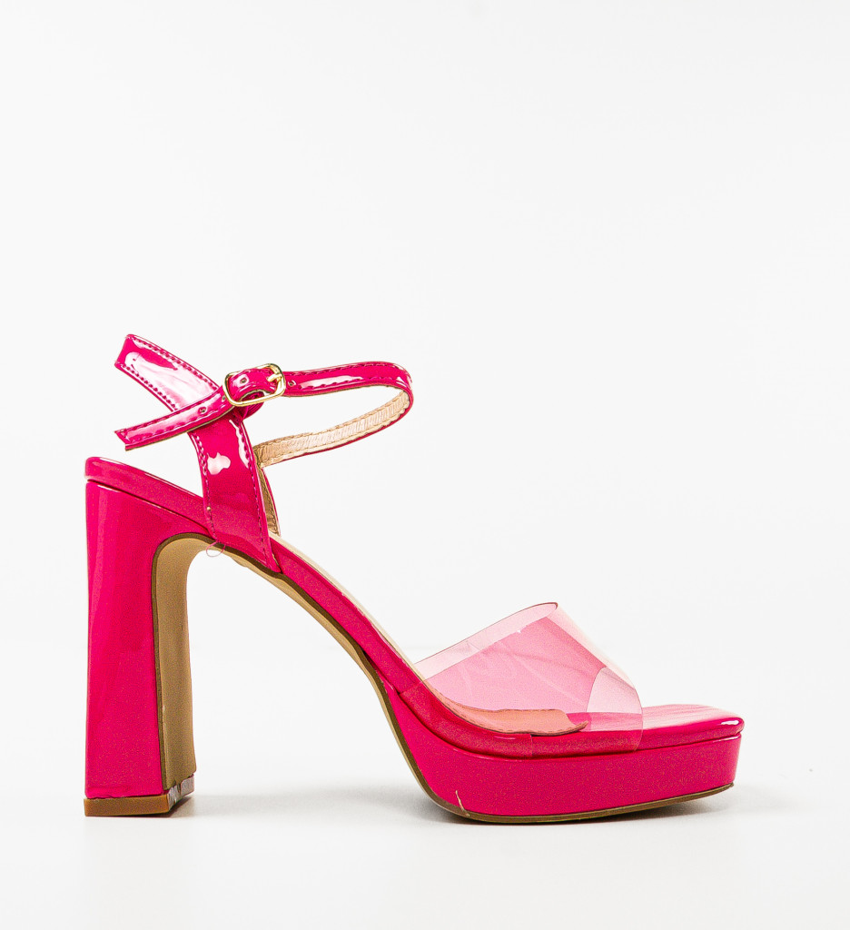 Sandale cu Toc Ebaka Fuchsia - Eleganță Asigurată - imagine 3