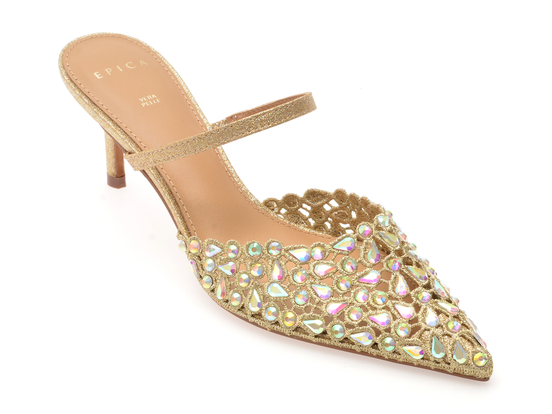 Pantofi EPICA Aurii Eleganti - Stil Refined