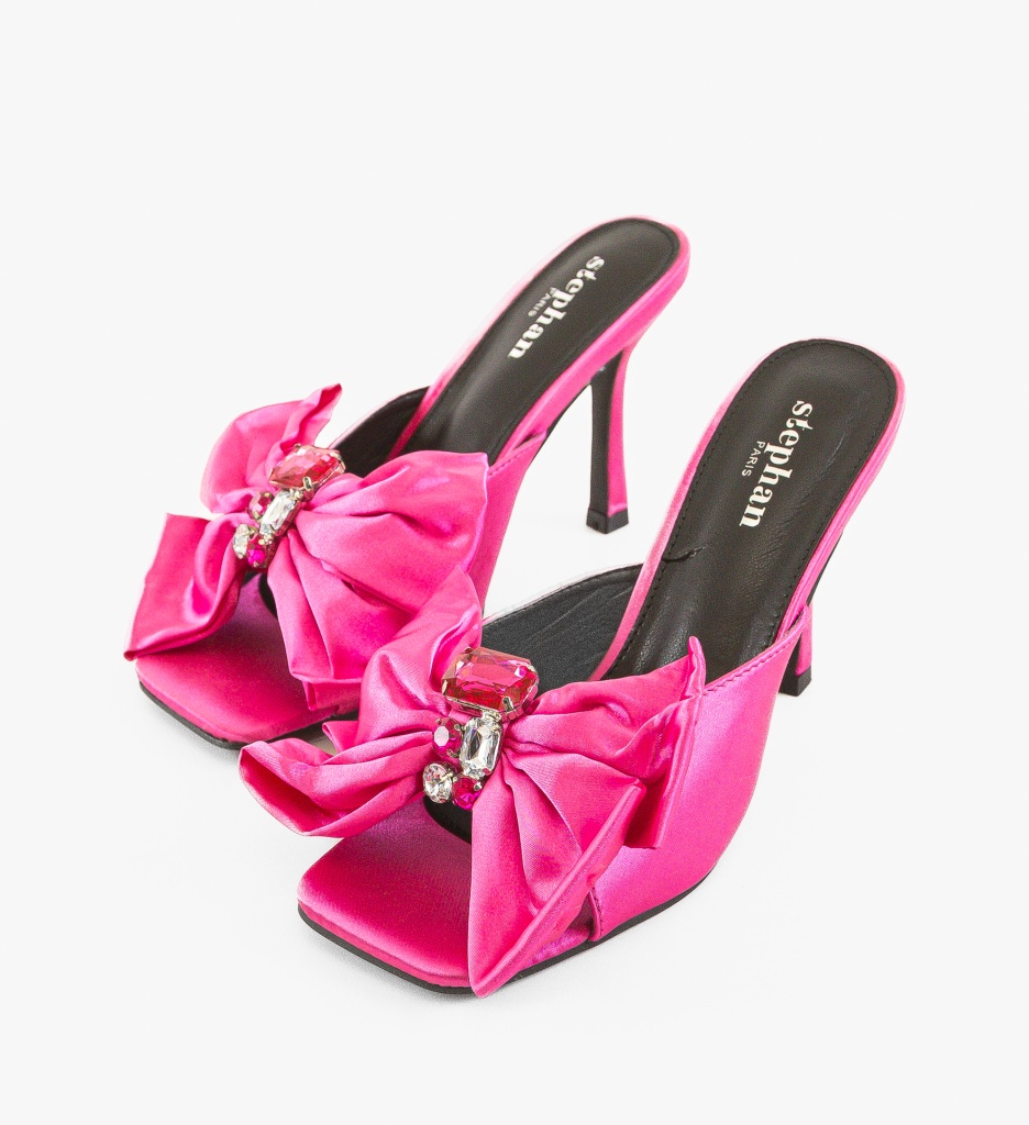 Saboti Dama Paige Fuchsia | Sandale cu Toc Elegante - imagine 4