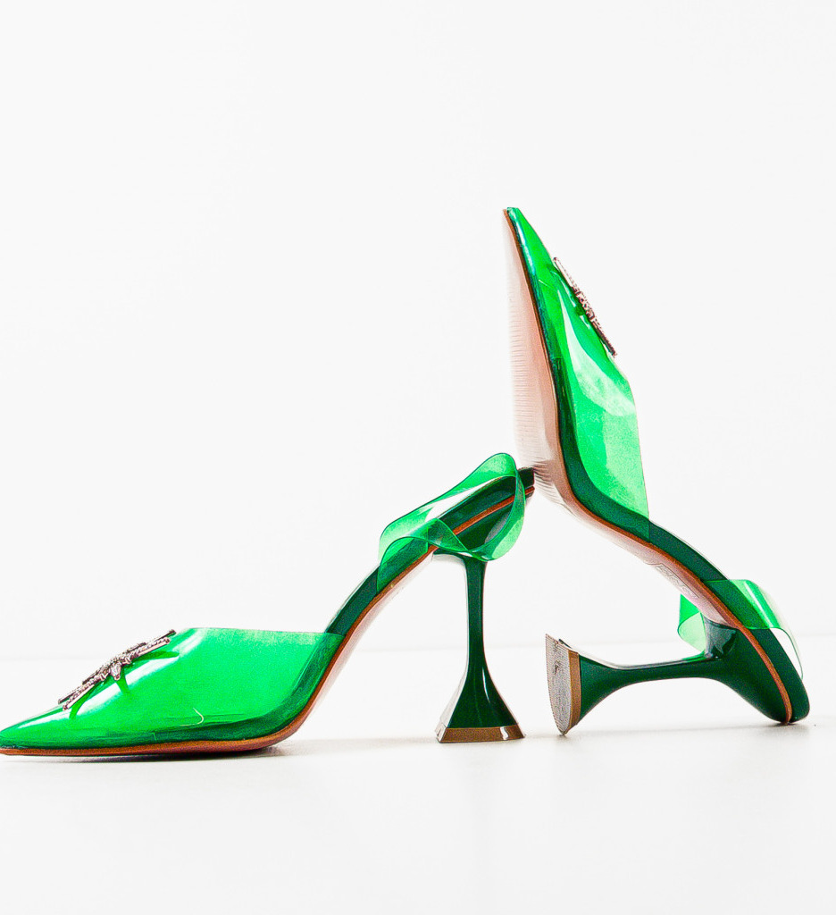 Pantofi Sheppard Verzi cu Toc Elegant - imagine 8
