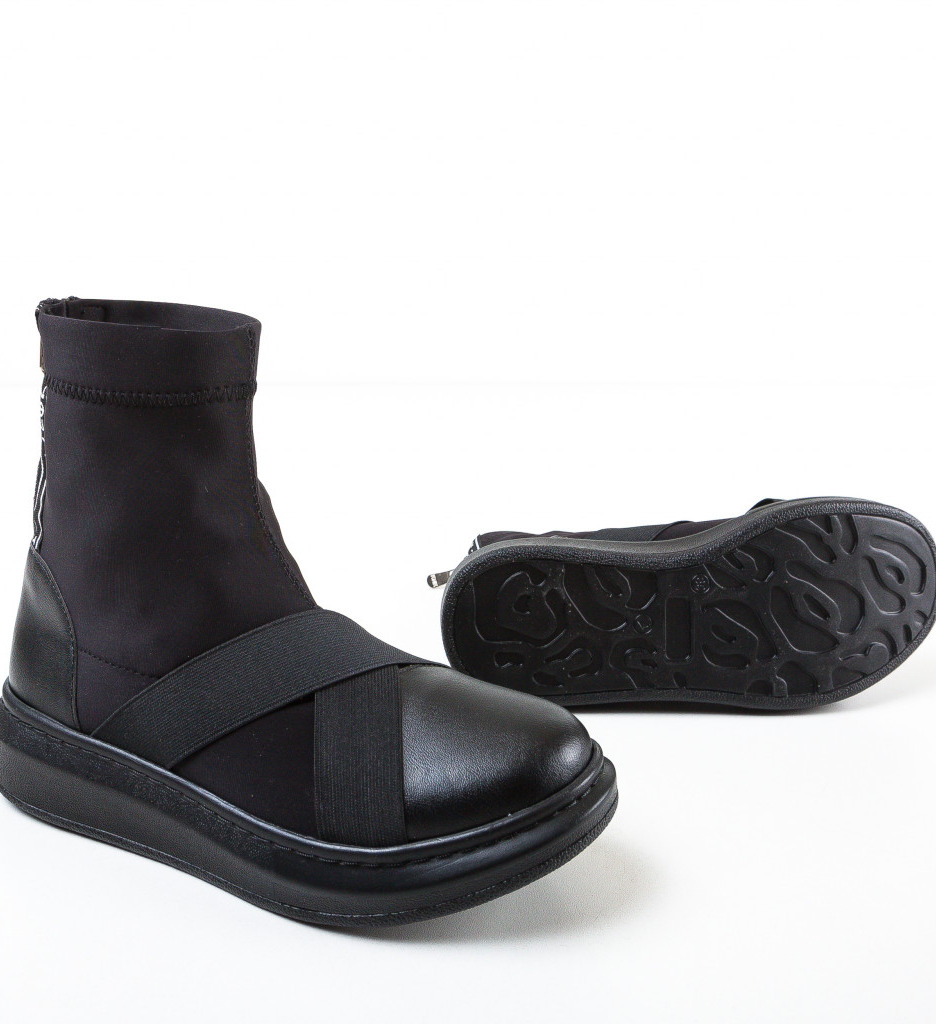 Pantofi Cenice Negri 2 | Confort Sport - imagine 6