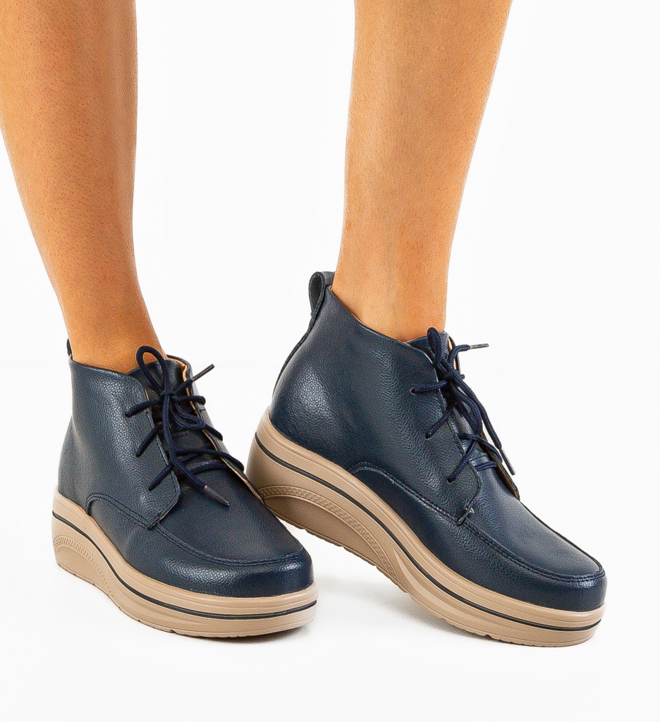 Pantofi Casual Bergamon Bleumarin - Confort și Stil - imagine 2