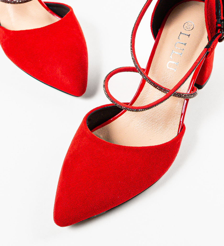 Pantofi Dama Rosii cu Toc | Eleganță Asigurată - imagine 6